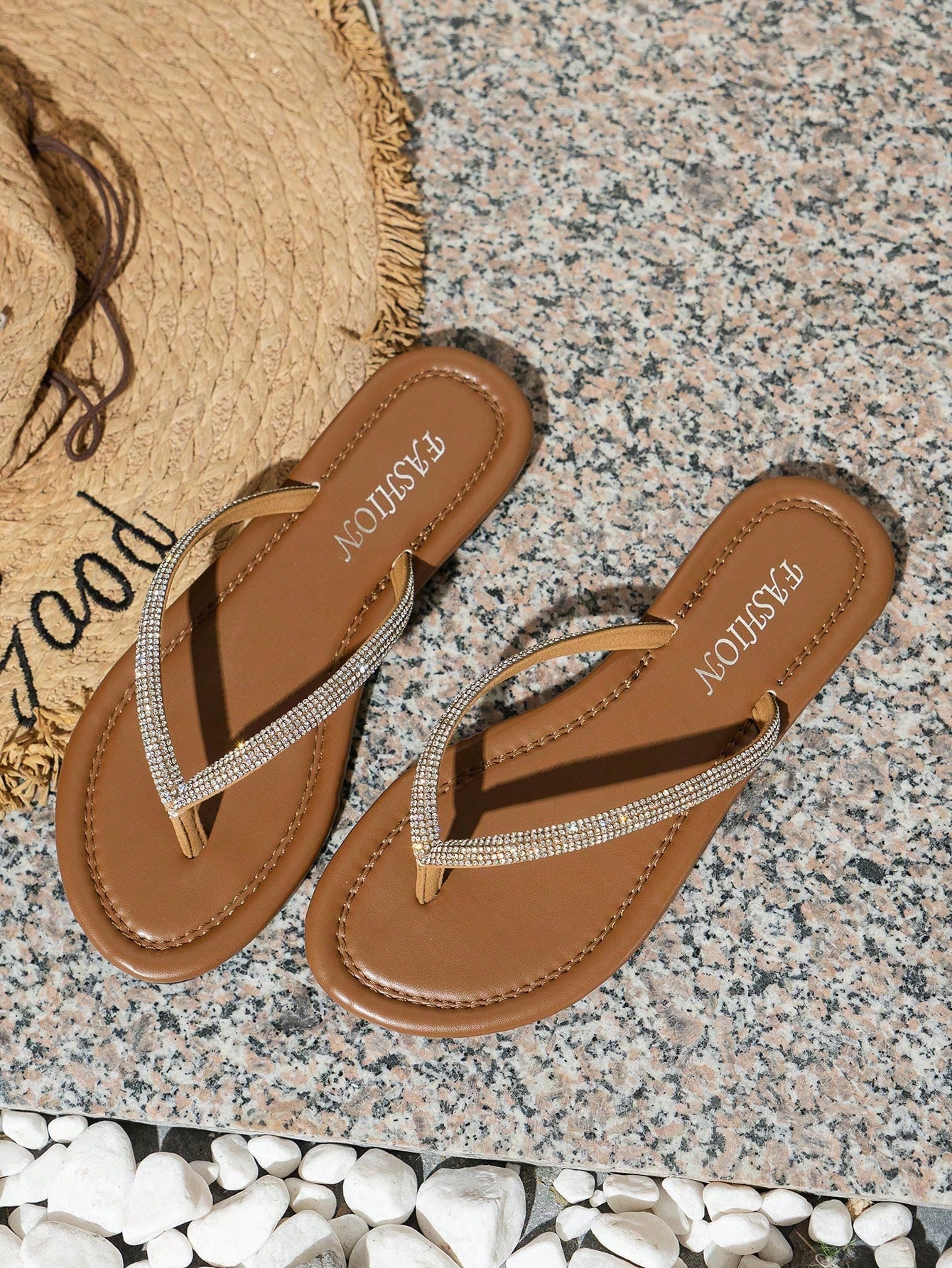 In Brown Women Flip-Flops