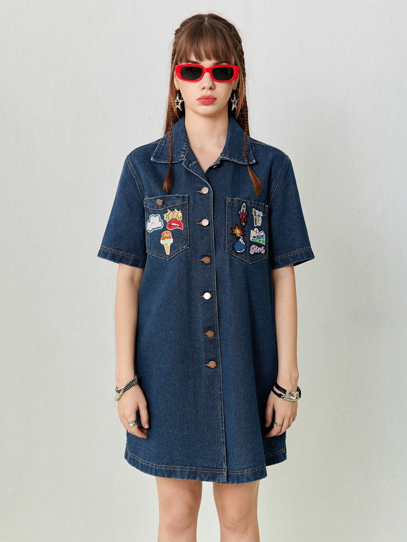 In Blue Women Denim Dresses