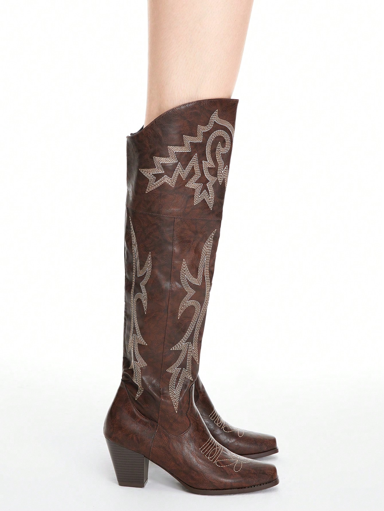 In Rust Brown Women Fashion Boots