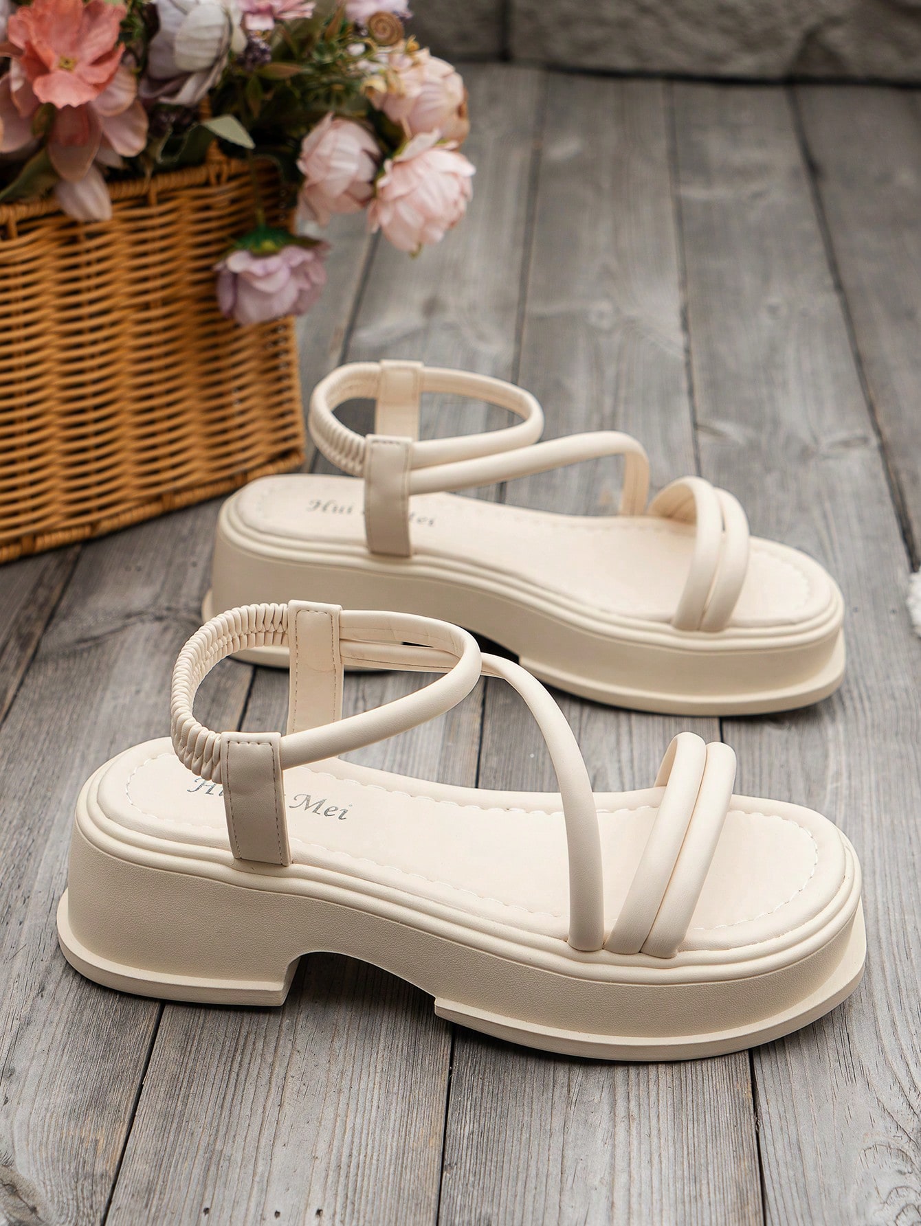 In Beige Women Platforms & Wedge Sandals