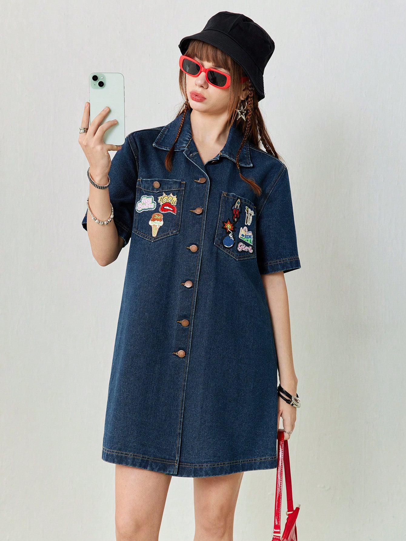 In Blue Women Denim Dresses