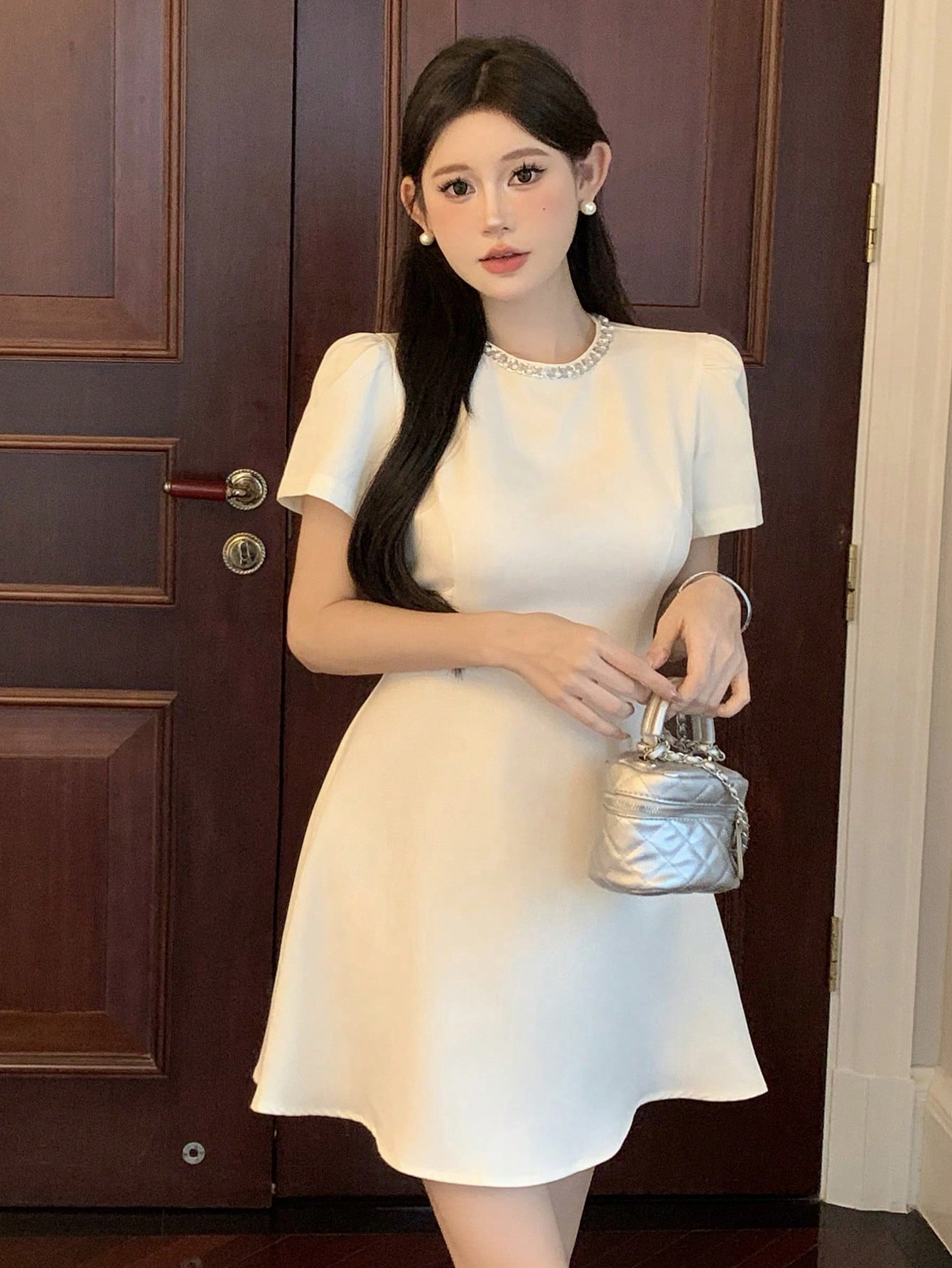 In Beige Women Dresses