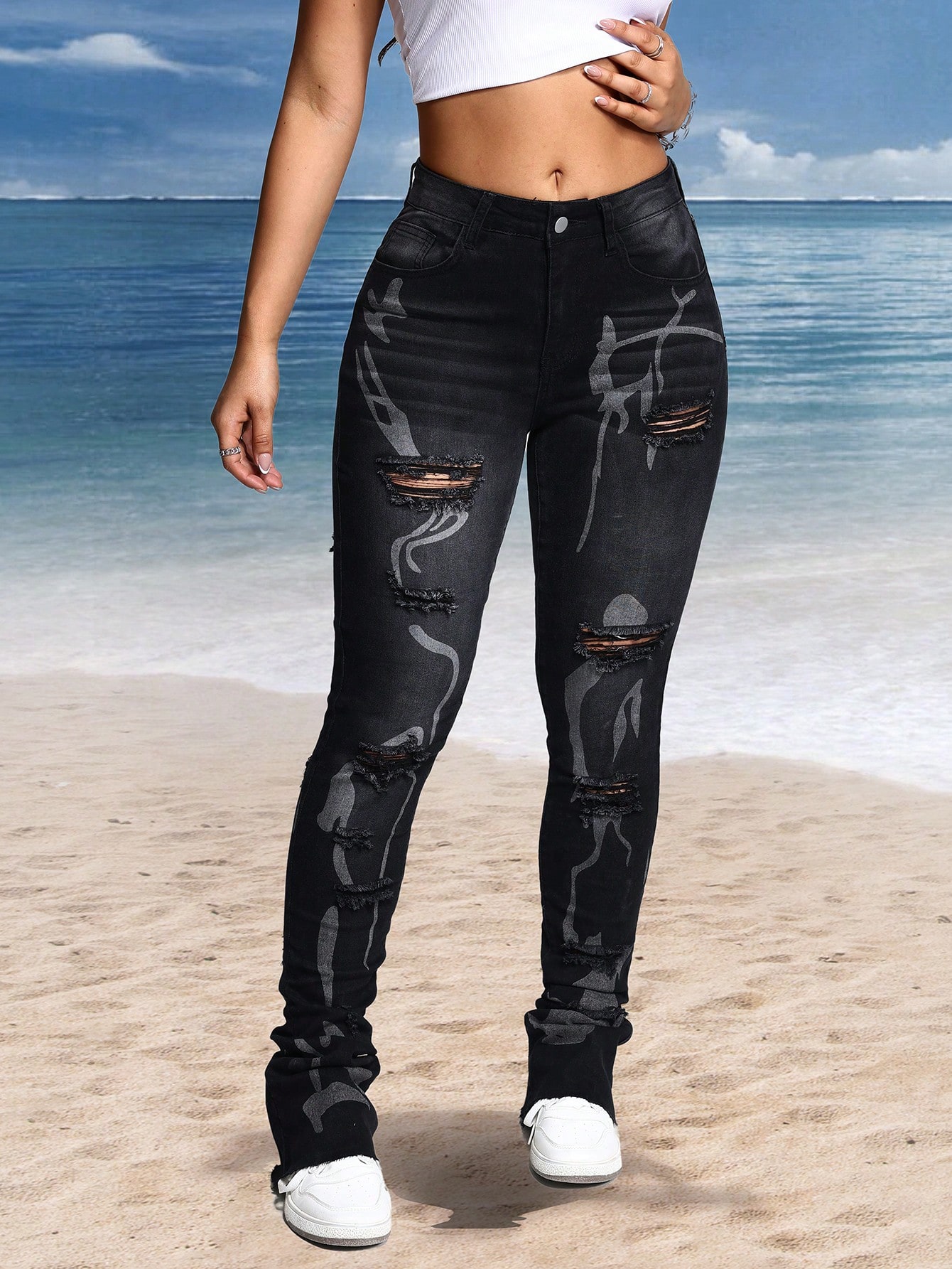 In Black Women Denim