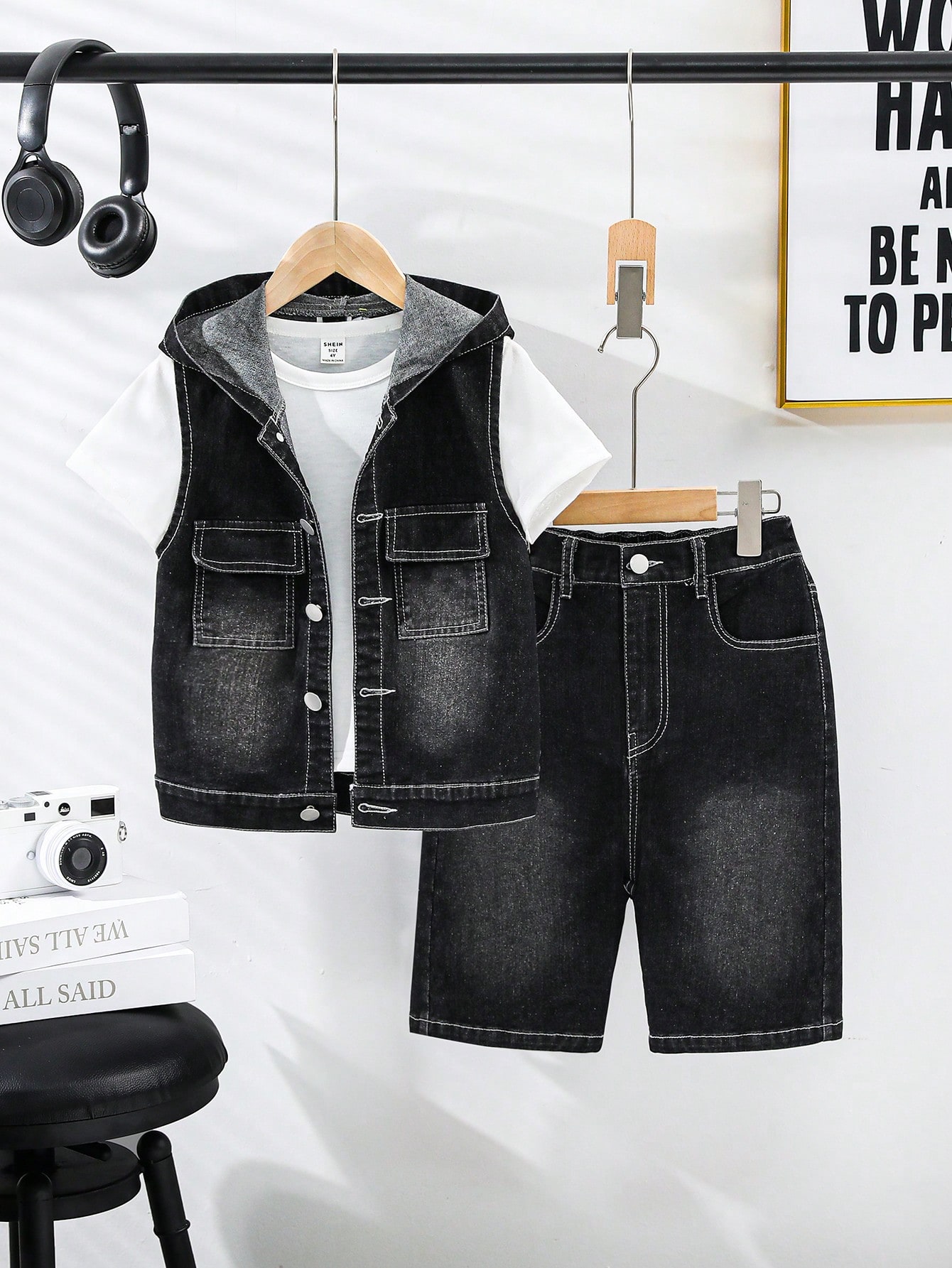 Tween Boys Denim Two-piece Outfits