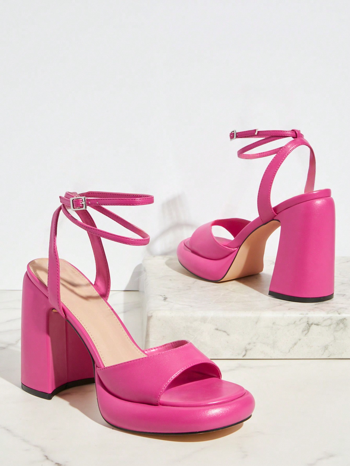 In Pink Women Heeled Sandals