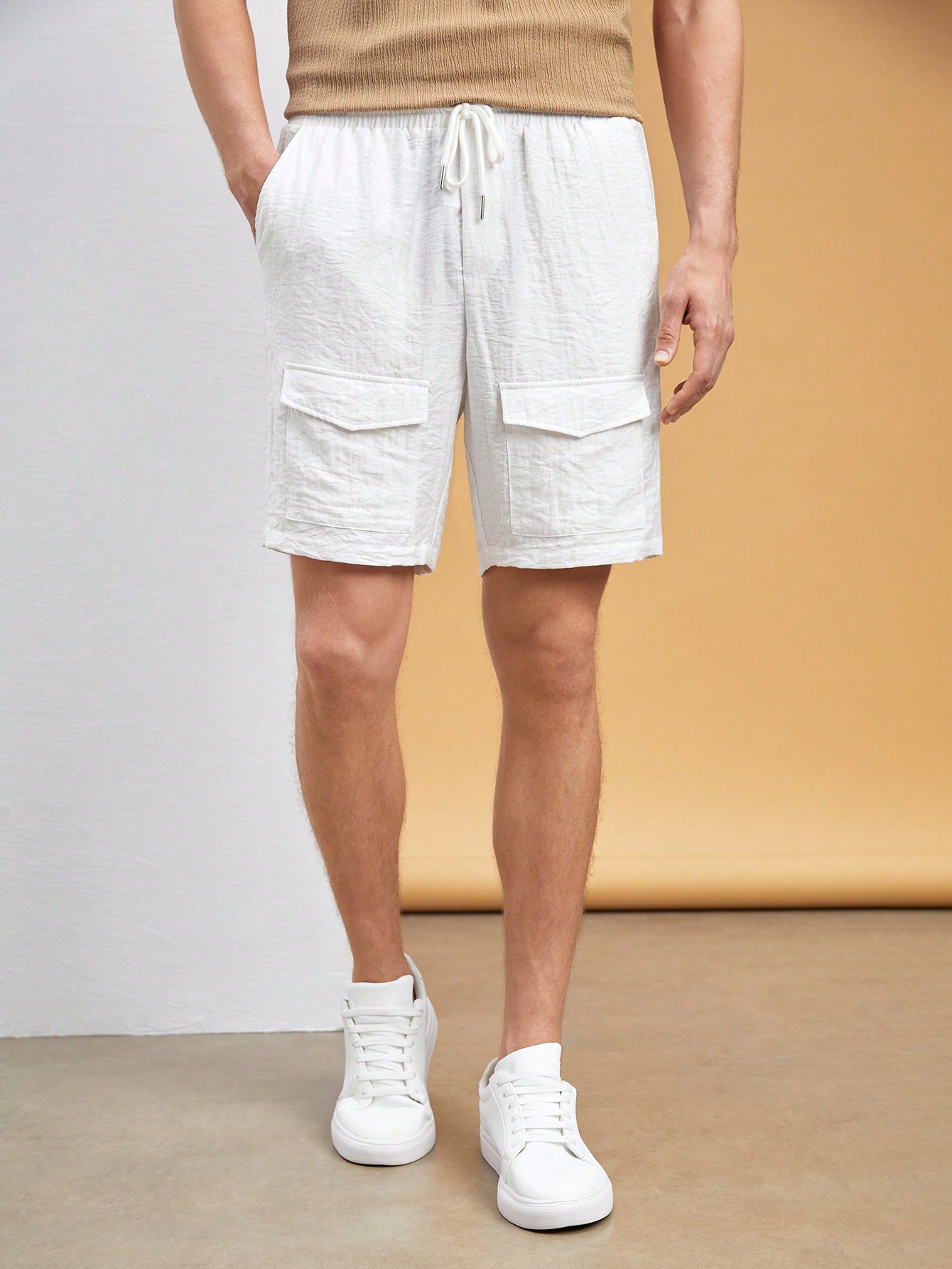 Men Linen Shorts