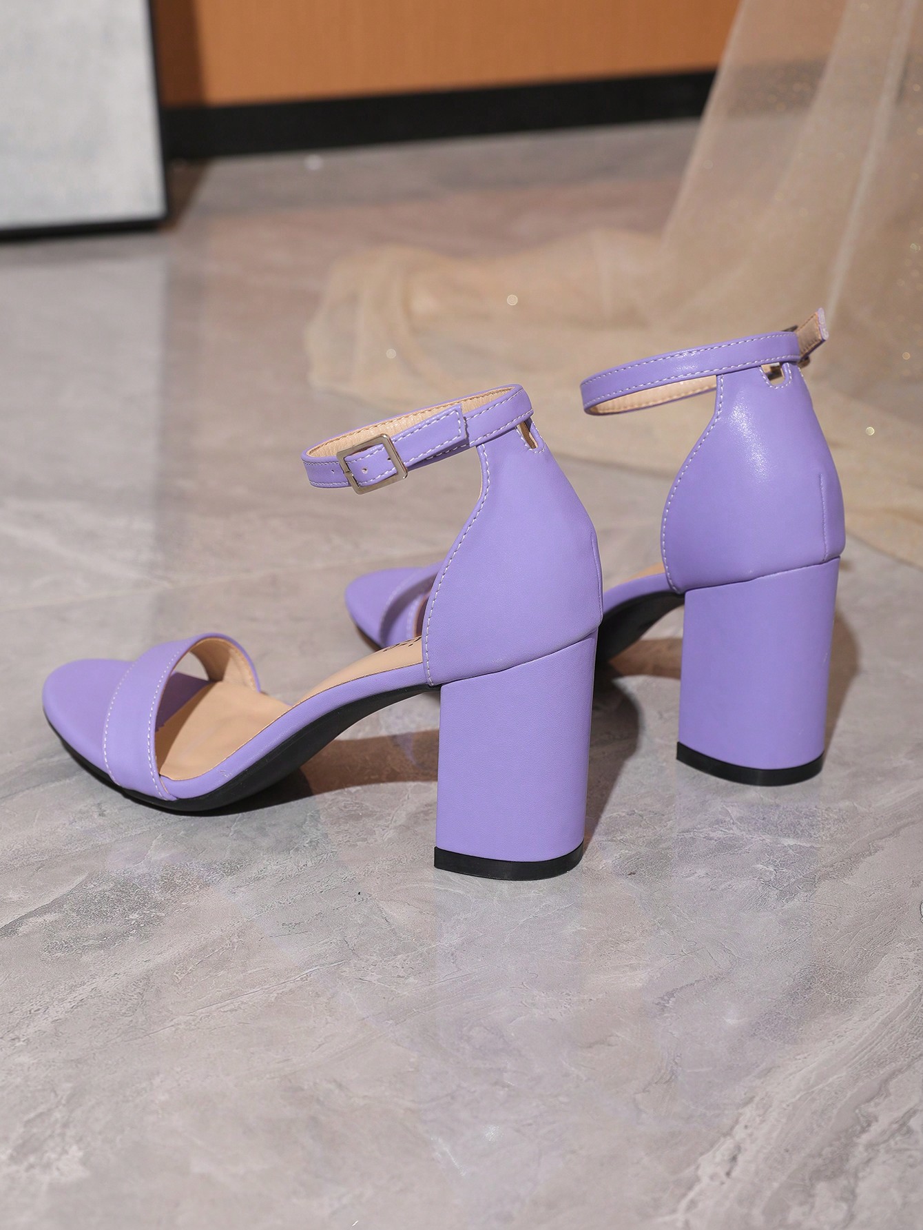 In Purple Women Heeled Sandals