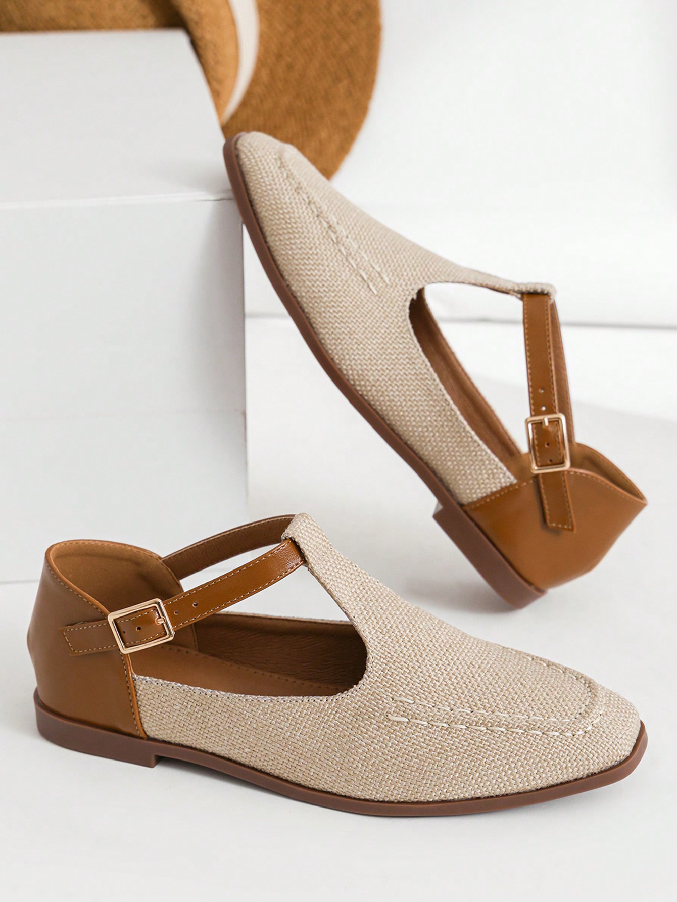 In Apricot Women Flats