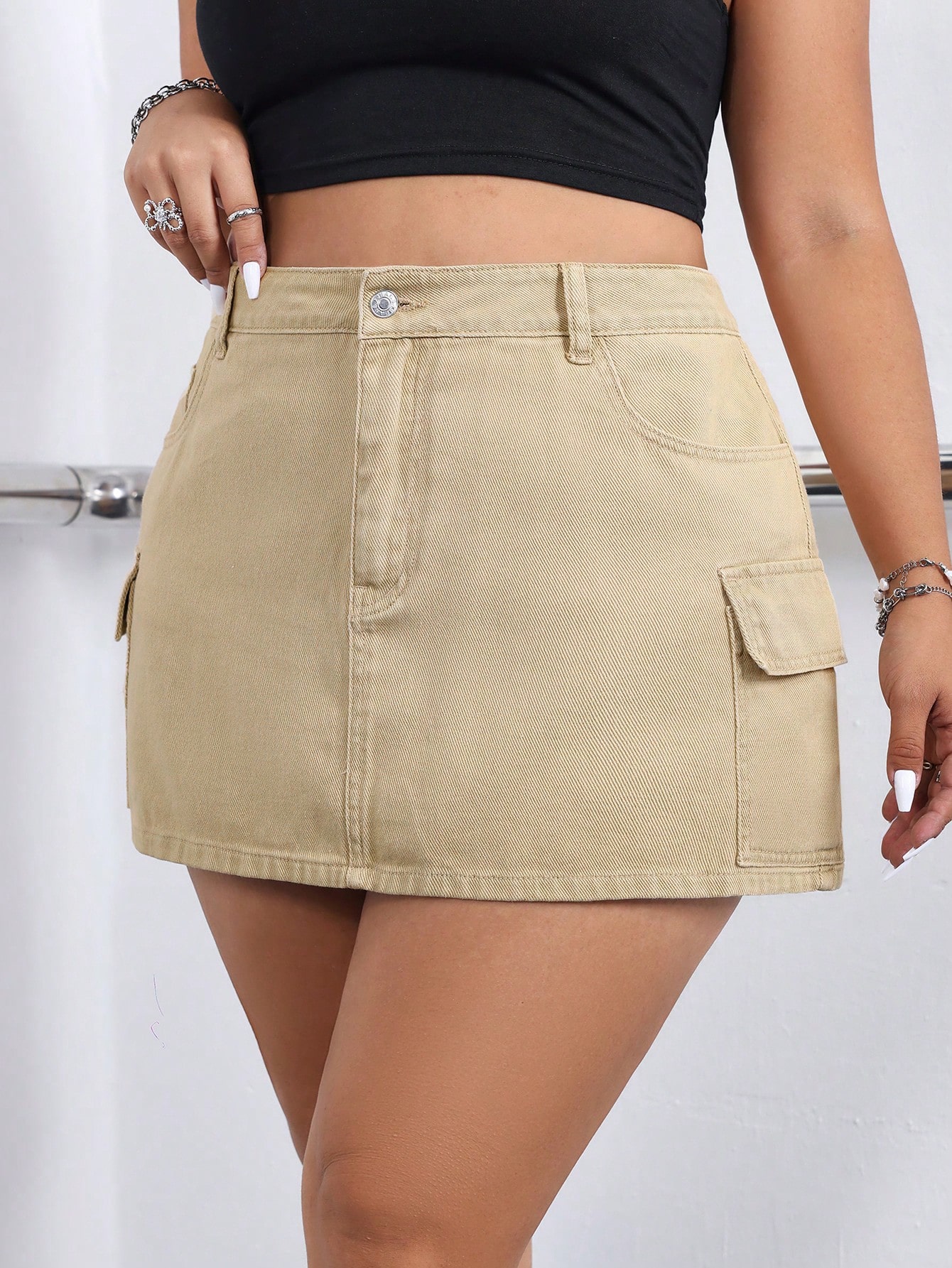 Plus Size Denim Skirts