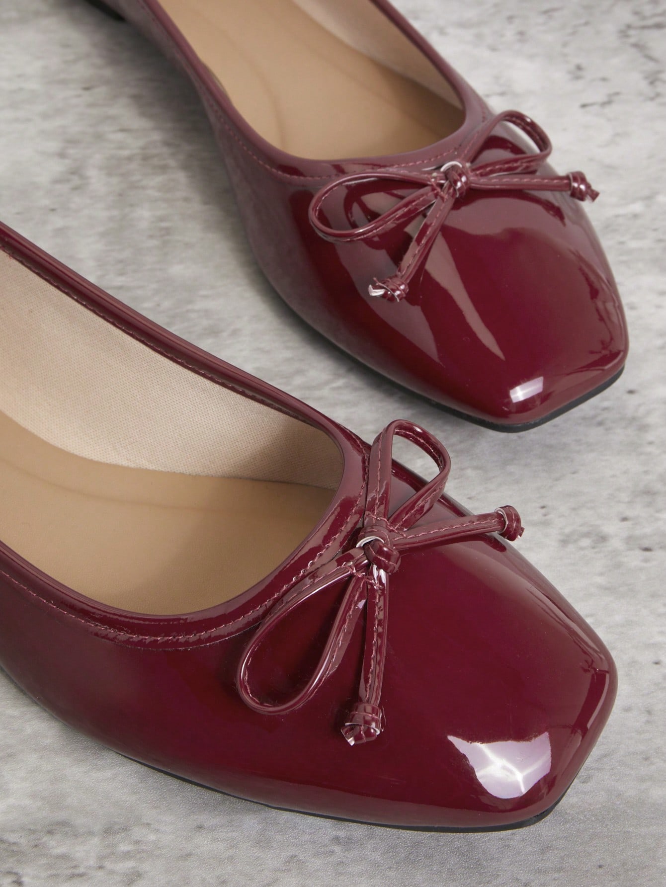 In Burgundy Women Shoes