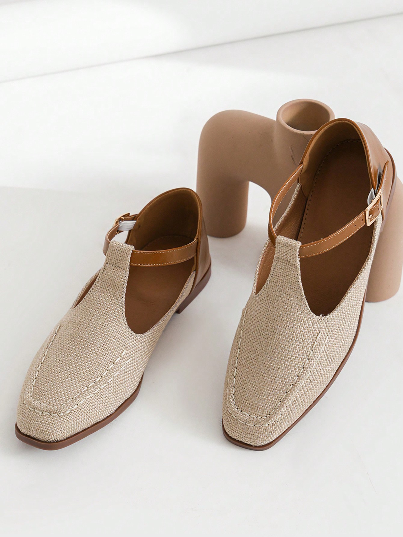 In Apricot Women Flats