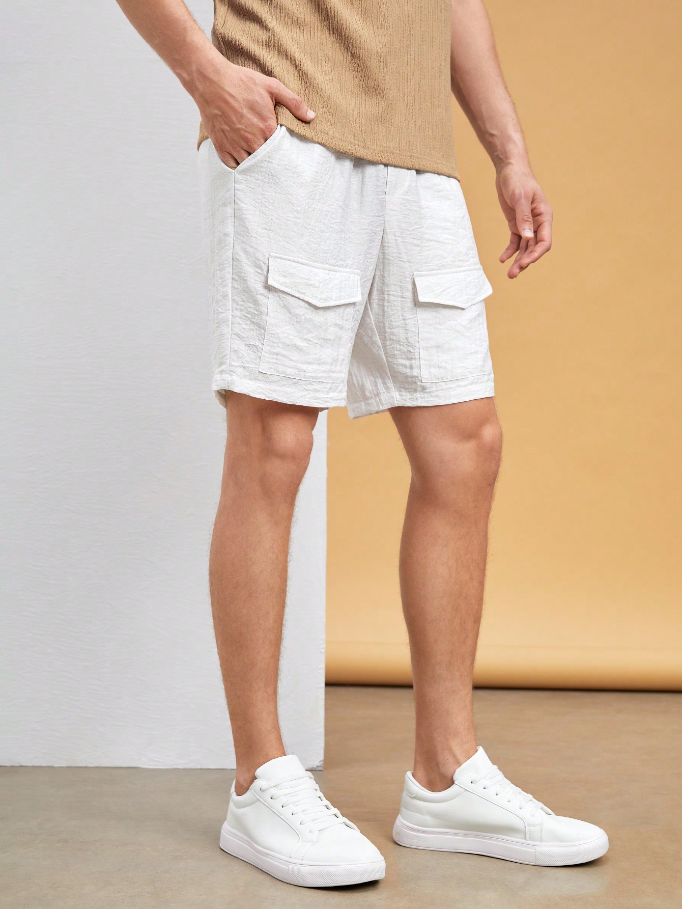 Men Linen Shorts