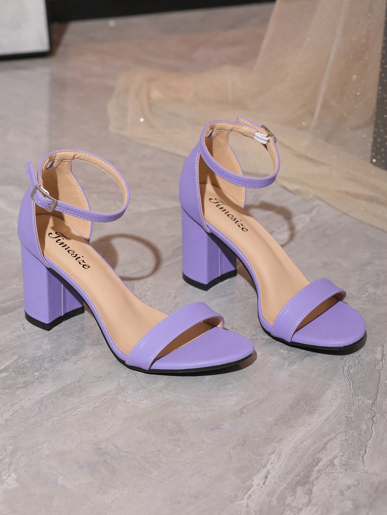 In Purple Women Heeled Sandals