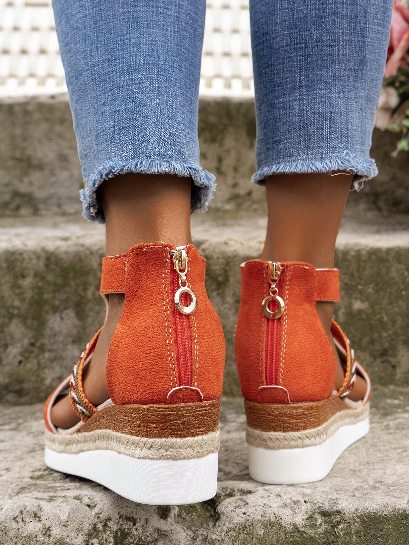 In Orange Women Platforms & Wedge Sandals