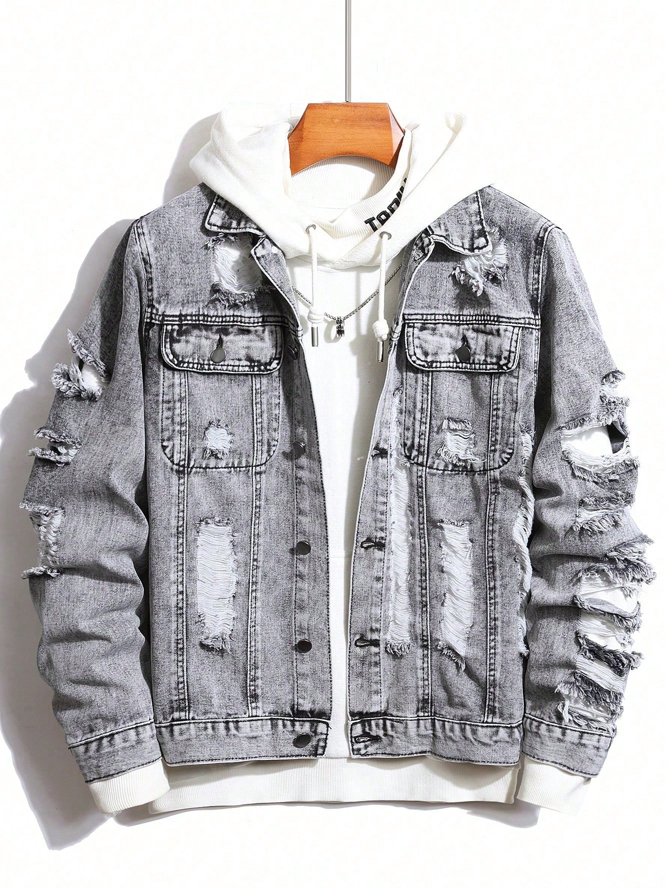 Men Plus Size Denim Jackets