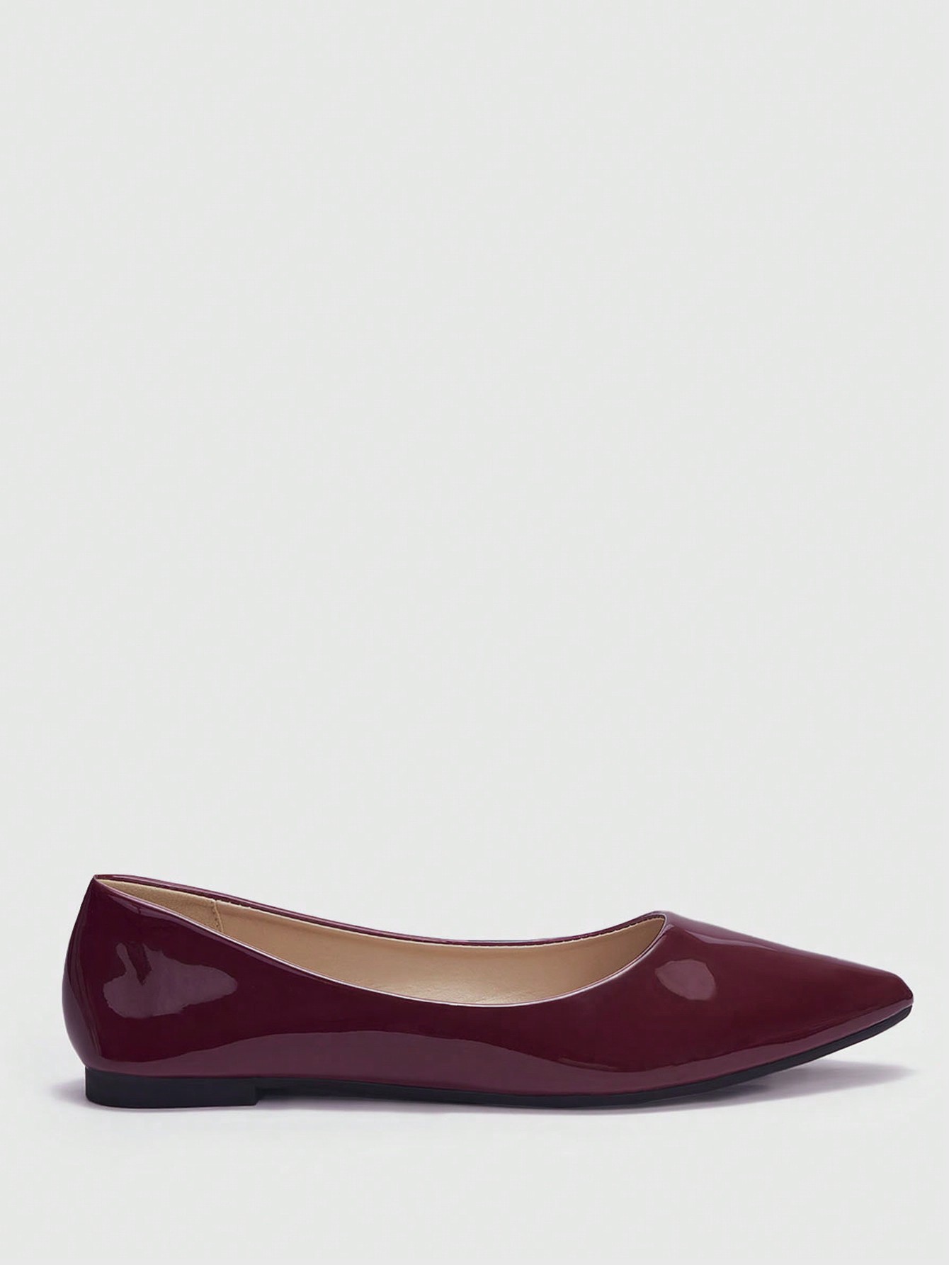 In Burgundy Women Flats