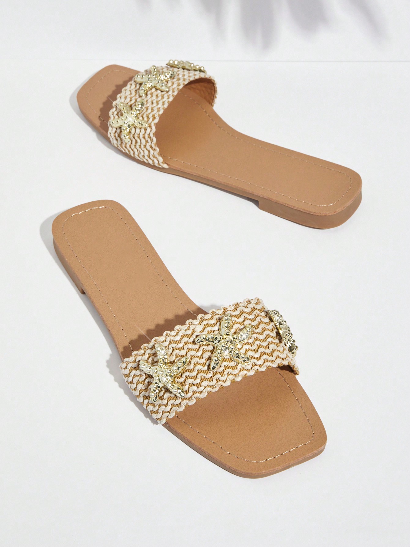 In Beige Women Flat Sandals