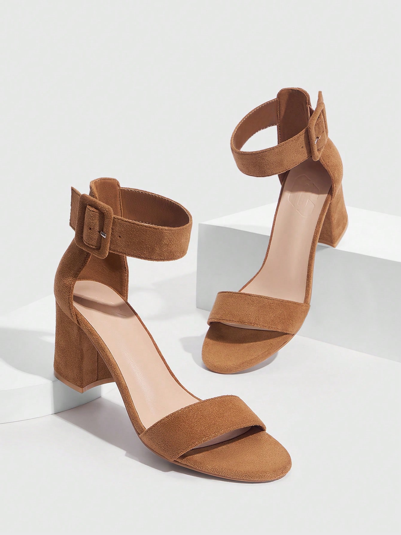 In Khaki Women Heeled Sandals