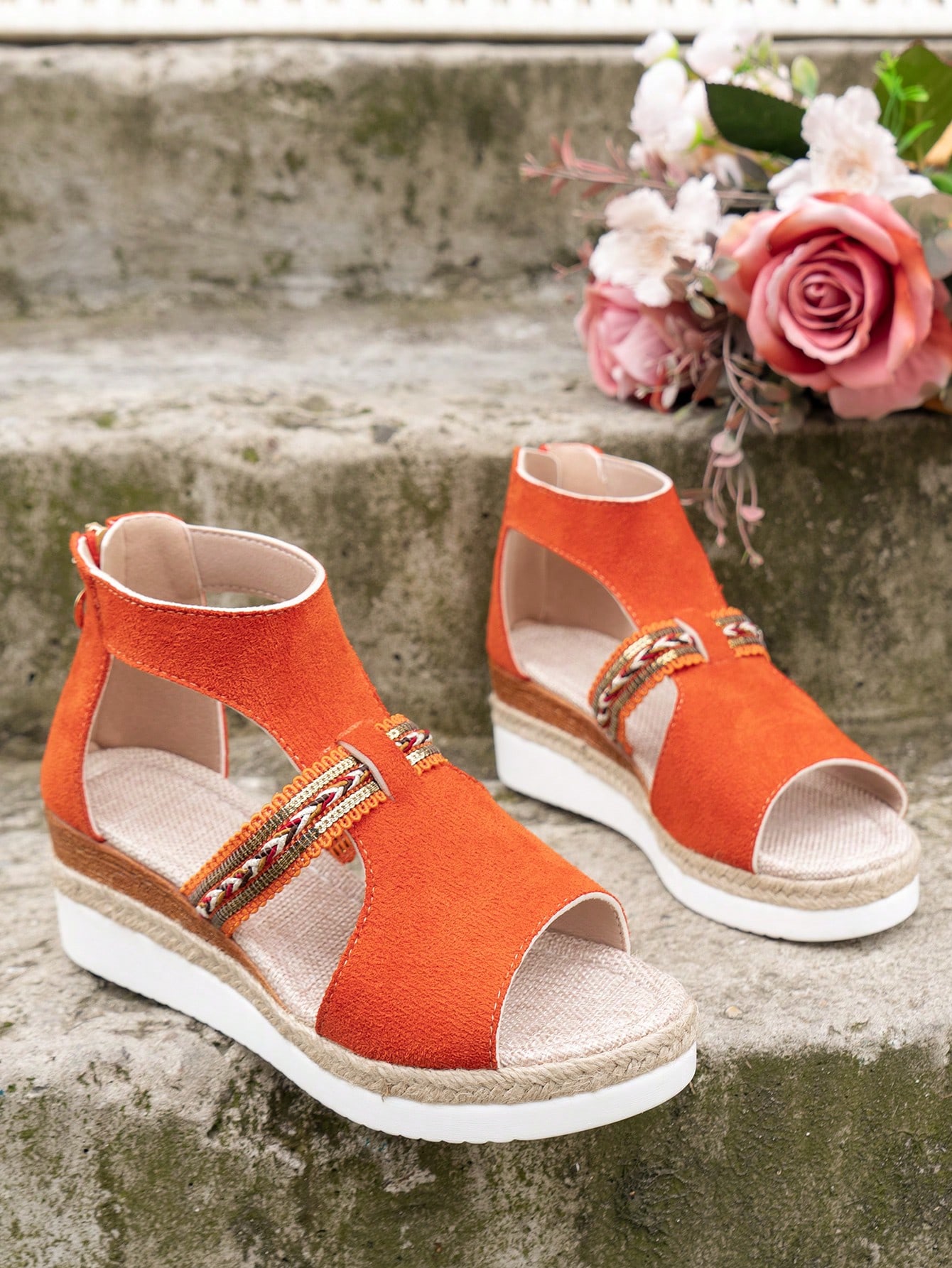 In Orange Women Platforms & Wedge Sandals