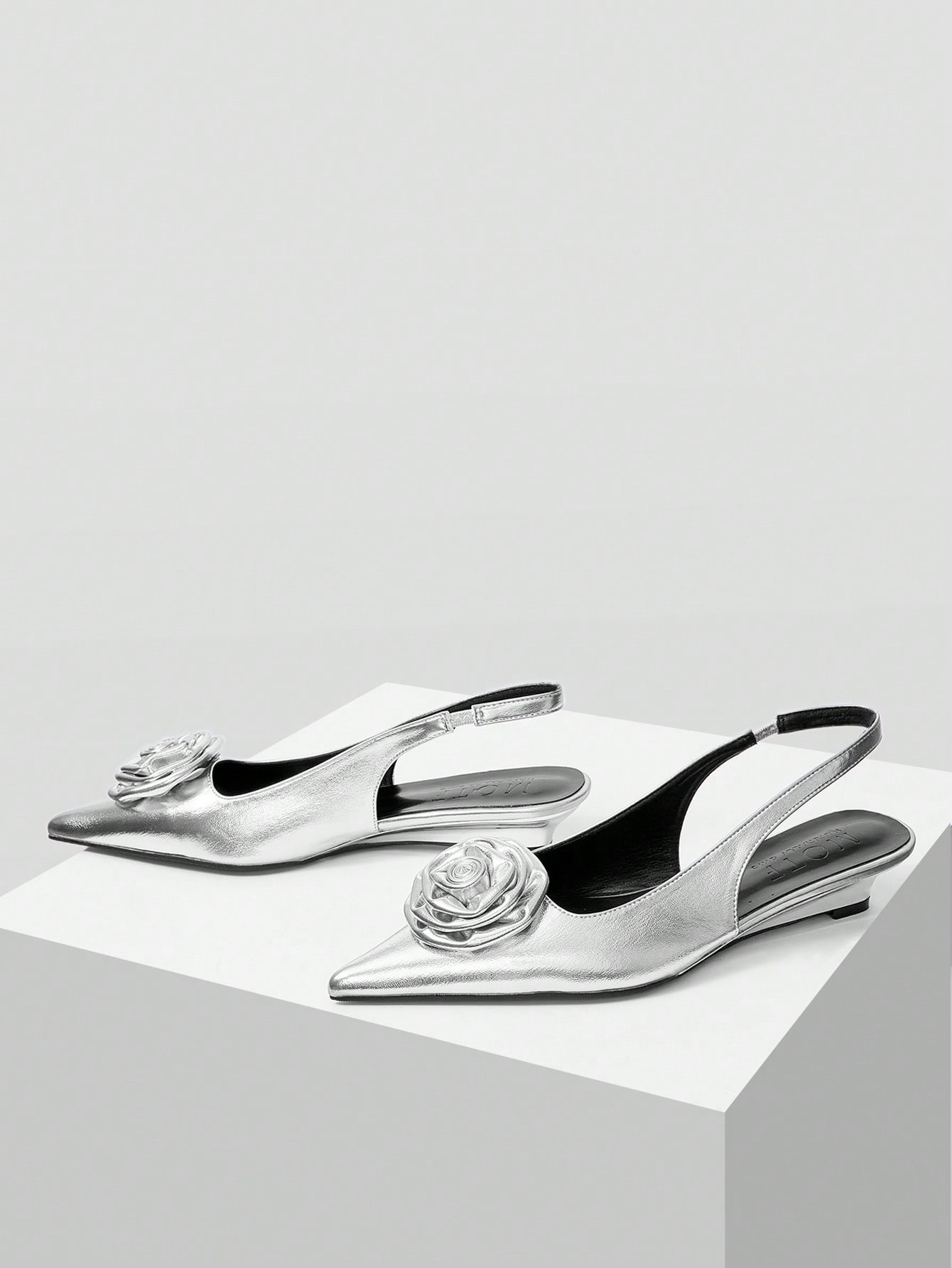 In Silver Women Wedges & Flatform