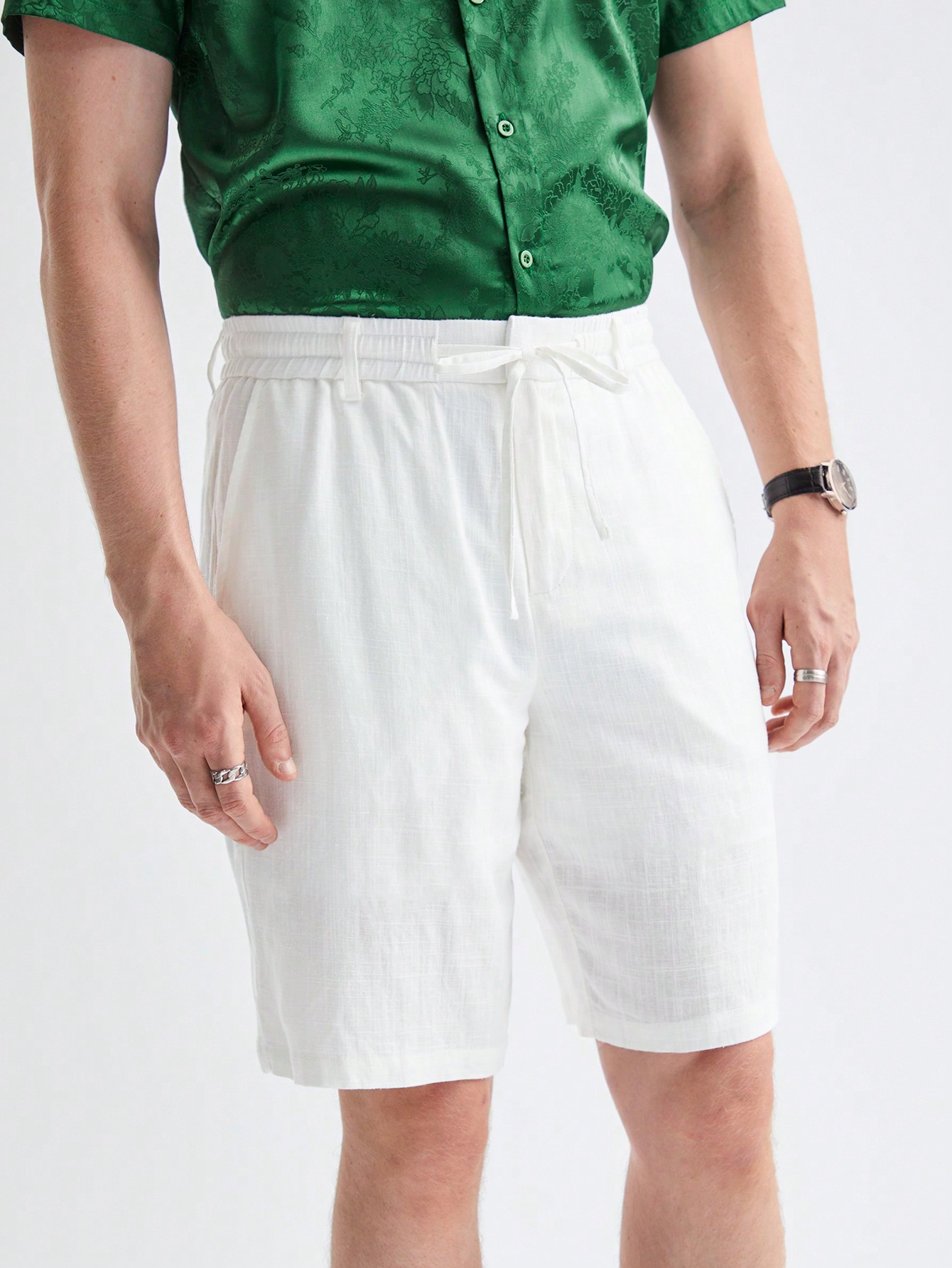 Men Linen Shorts