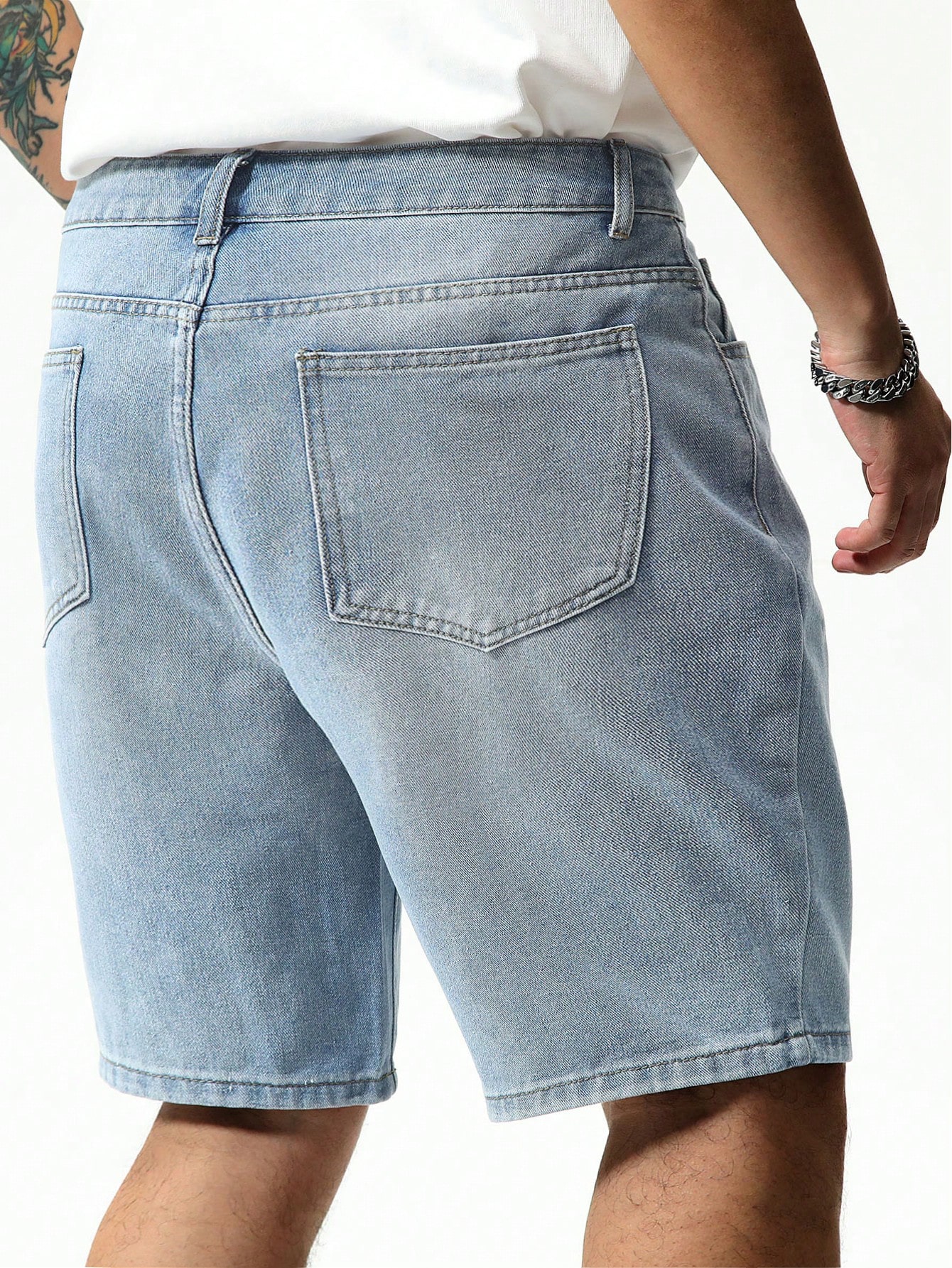 Men Plus Size Denim Shorts