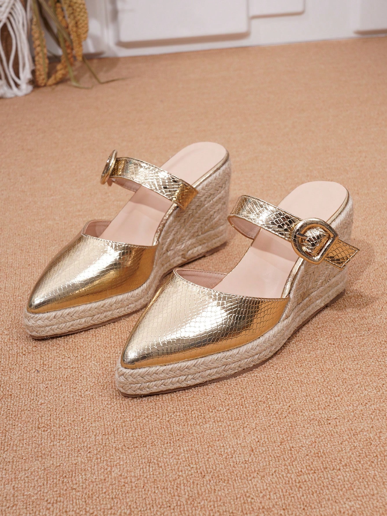 In Gold Women Wedges & Flatform