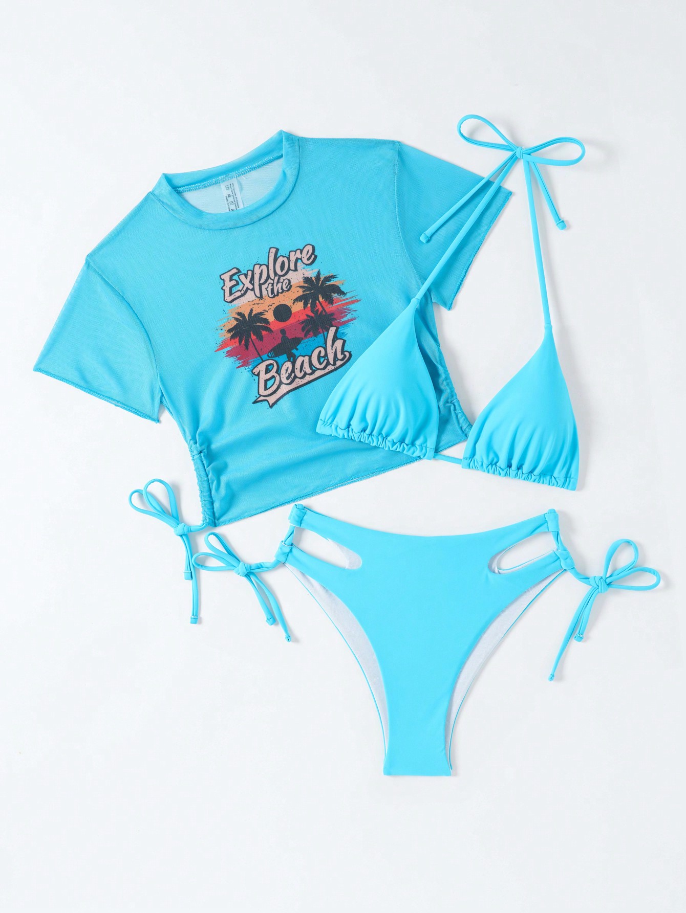 In Short Sleeve Women Bikini Sets