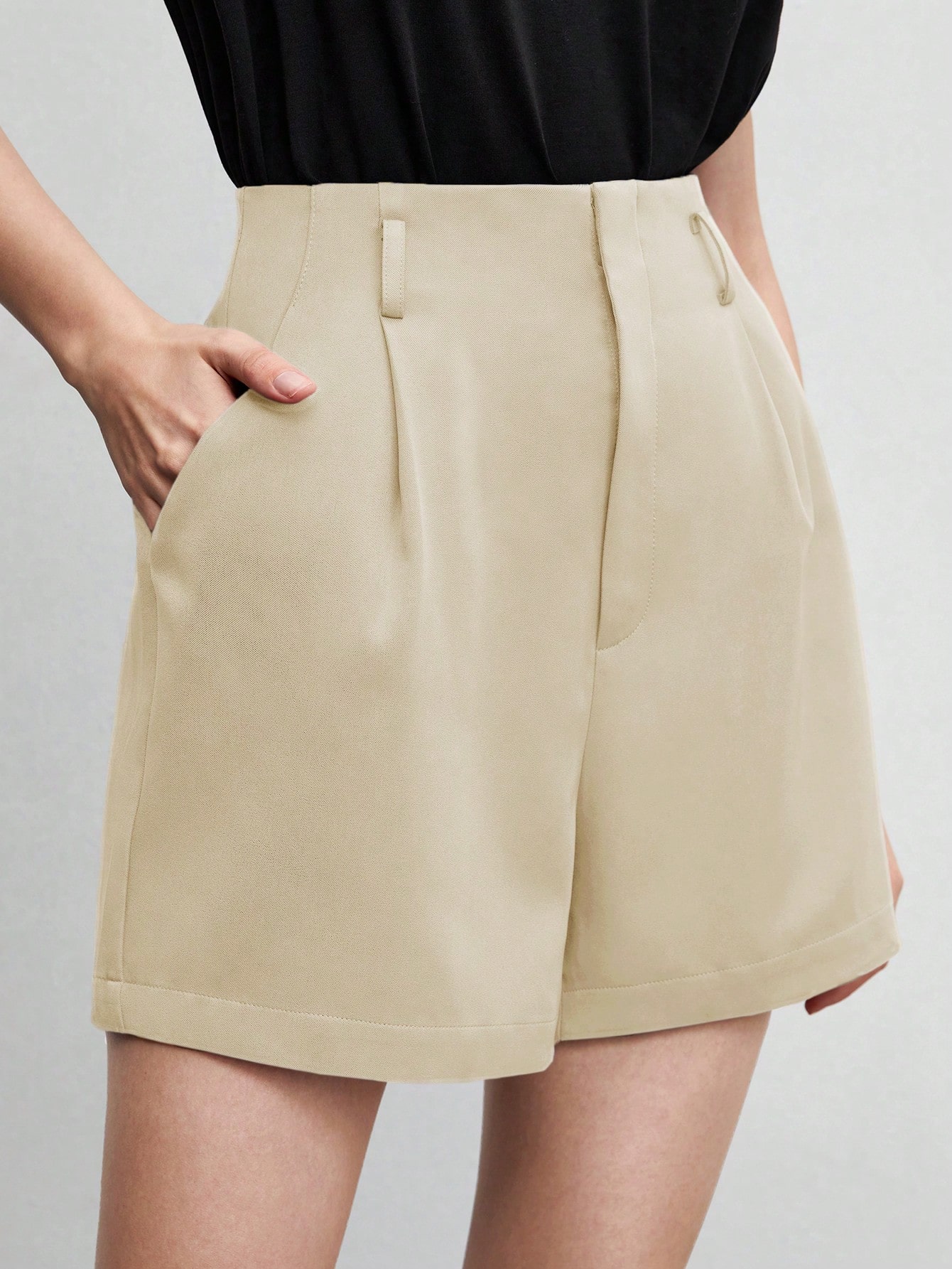 In Beige Women Shorts