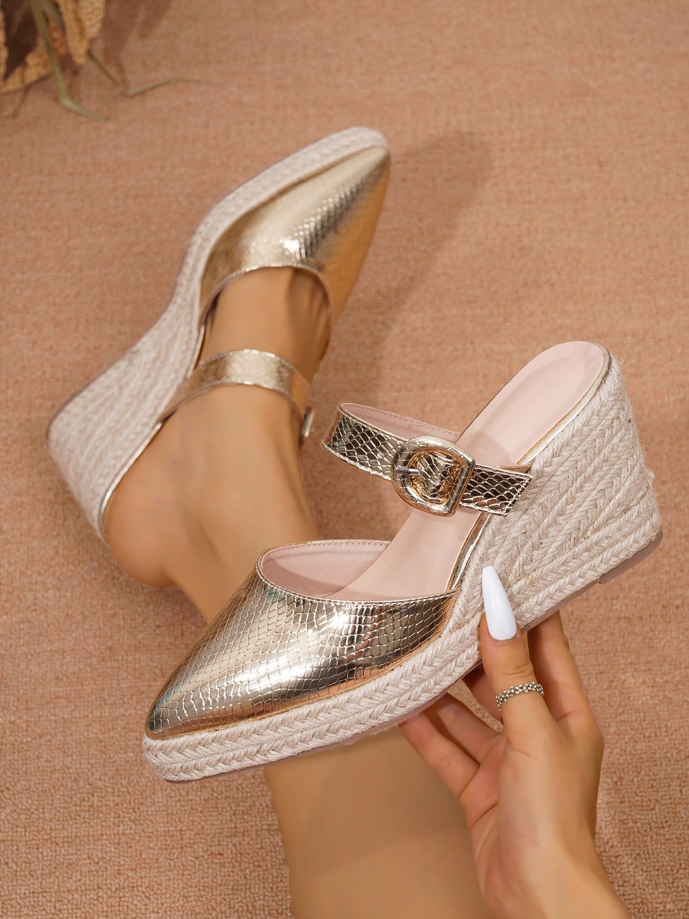 In Gold Women Wedges & Flatform