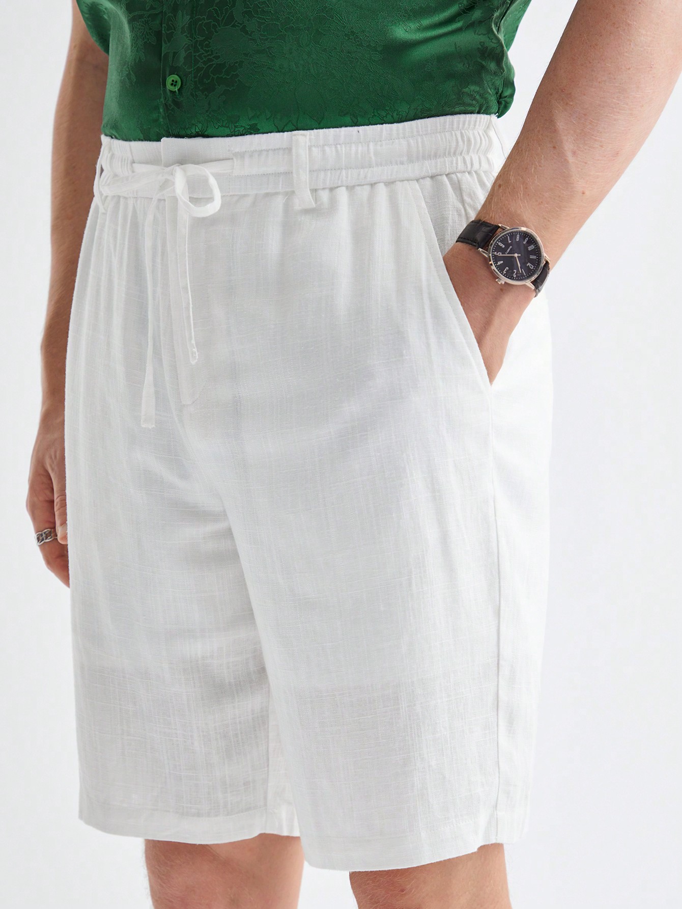 Men Linen Shorts