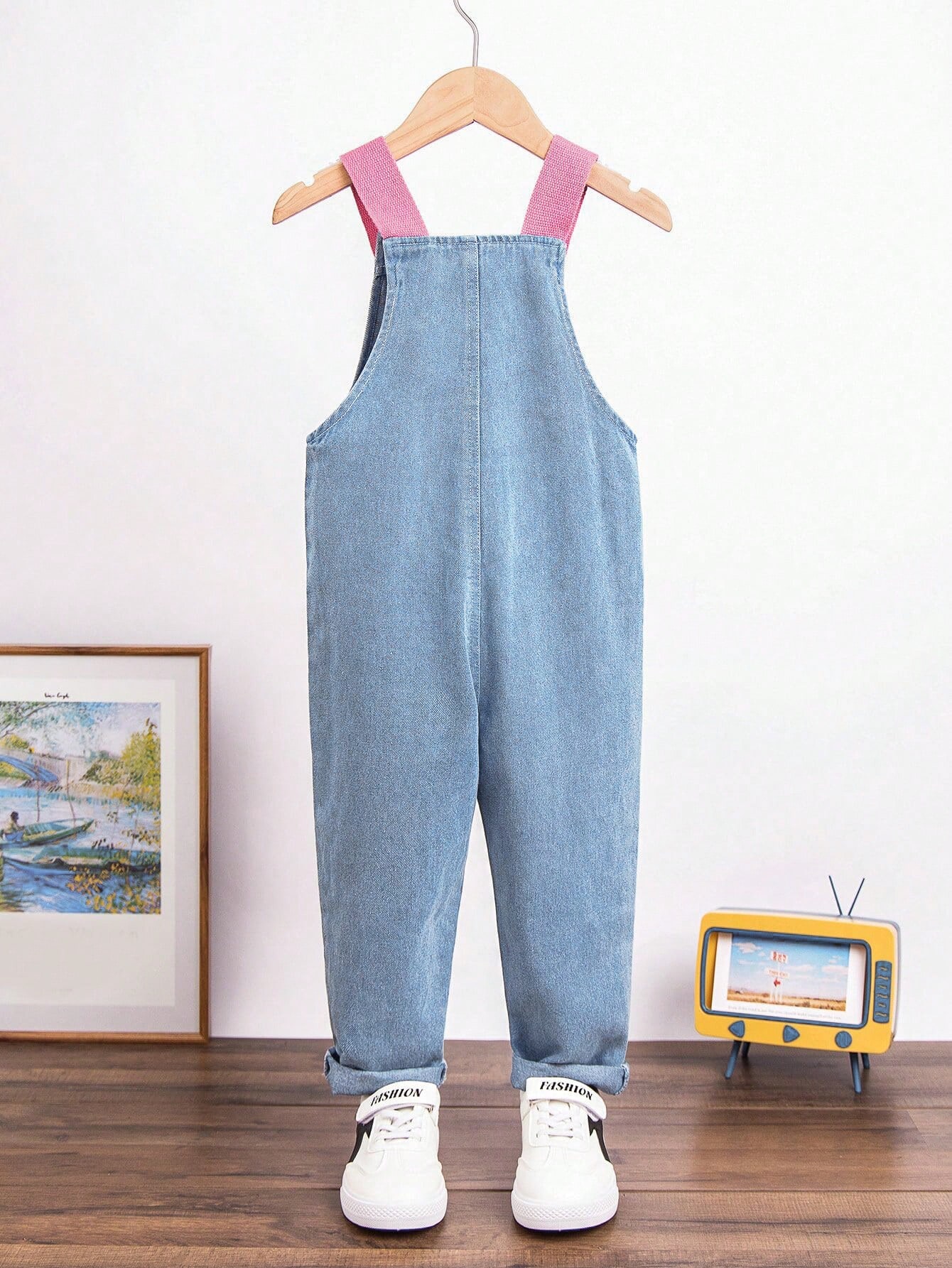 Young Girls Denim Overalls & Jumpsuits