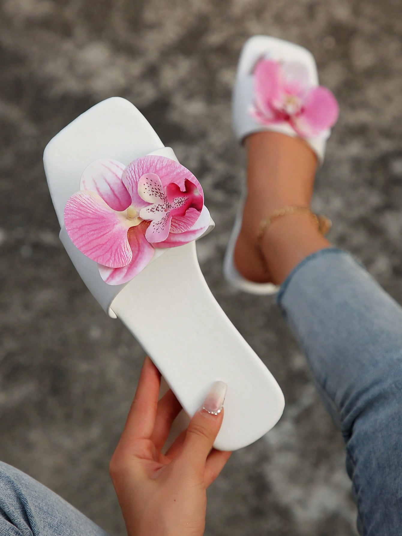 In Pink Women Flat Sandals