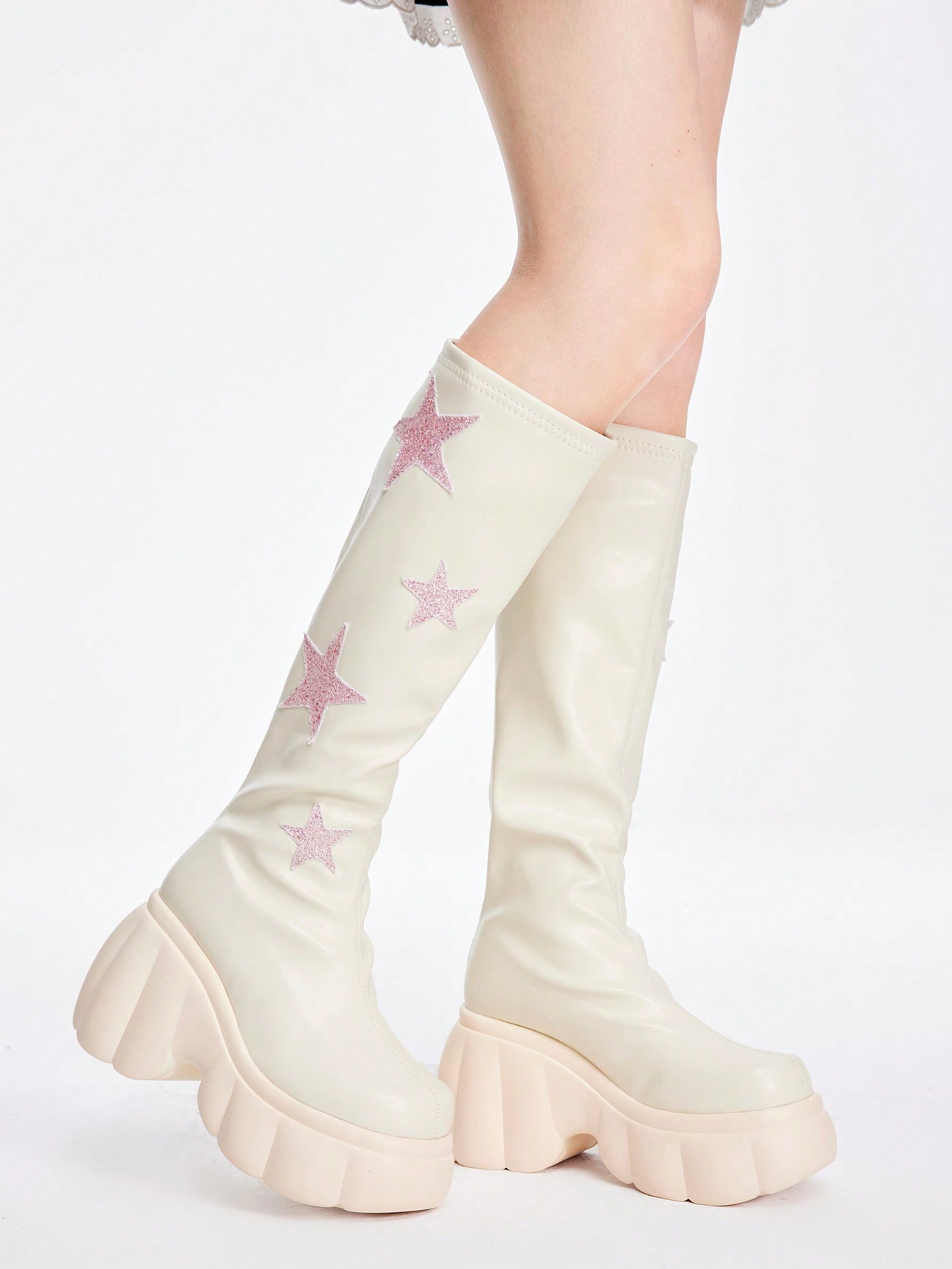 In Beige Women Fashion Boots