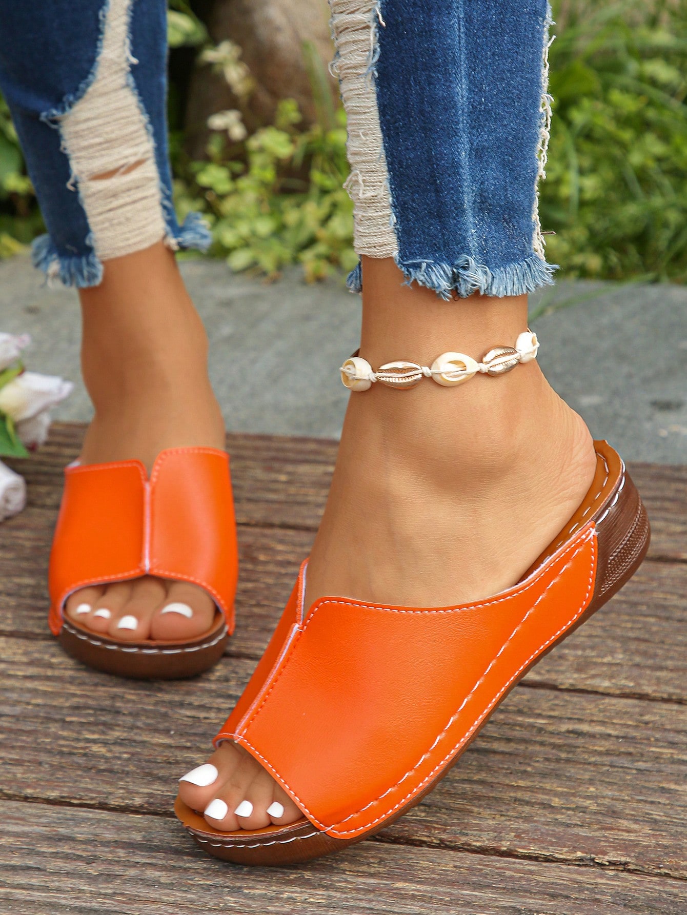 In Orange Women Platforms & Wedge Sandals