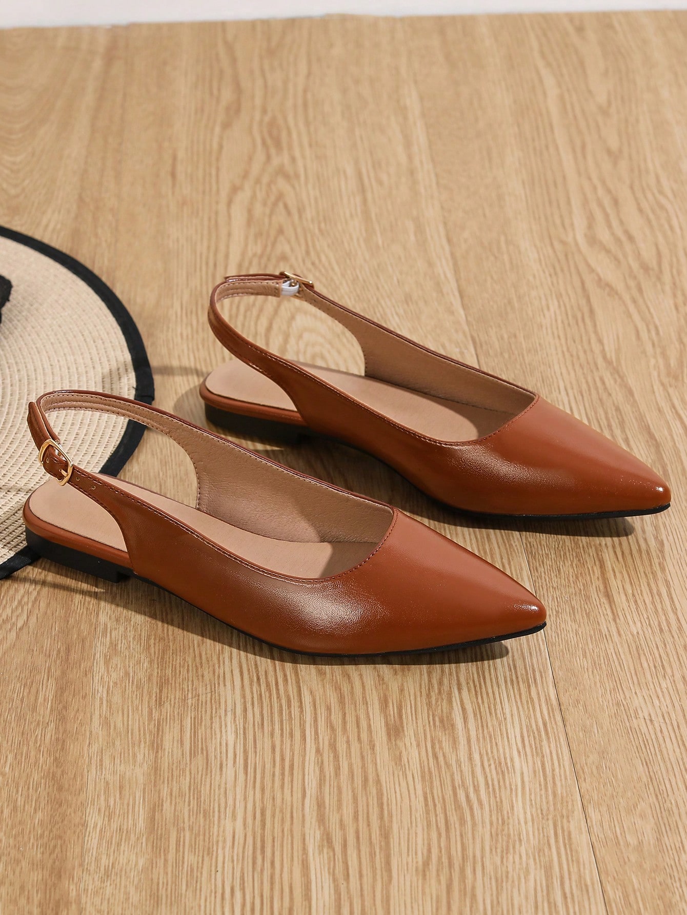 In Brown Women Flats