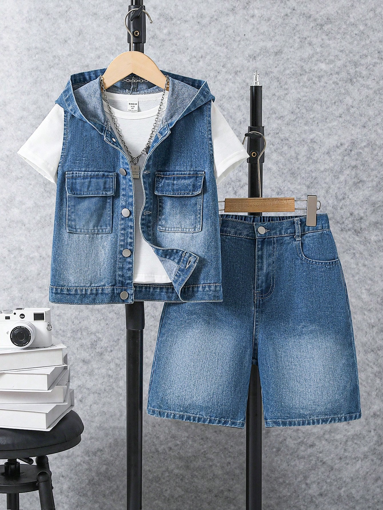 Tween Boys Denim Two-piece Outfits