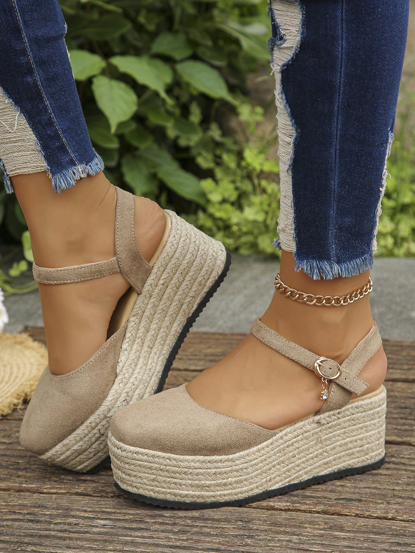 In Khaki Women Wedges & Flatform