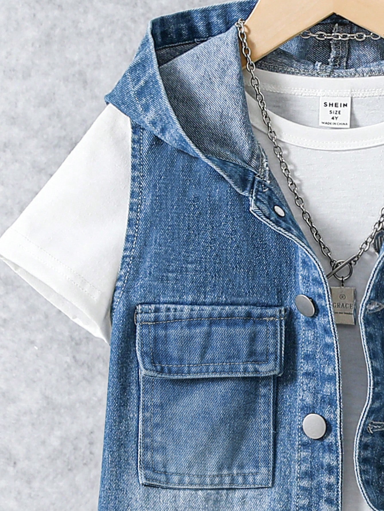 Tween Boys Denim Two-piece Outfits