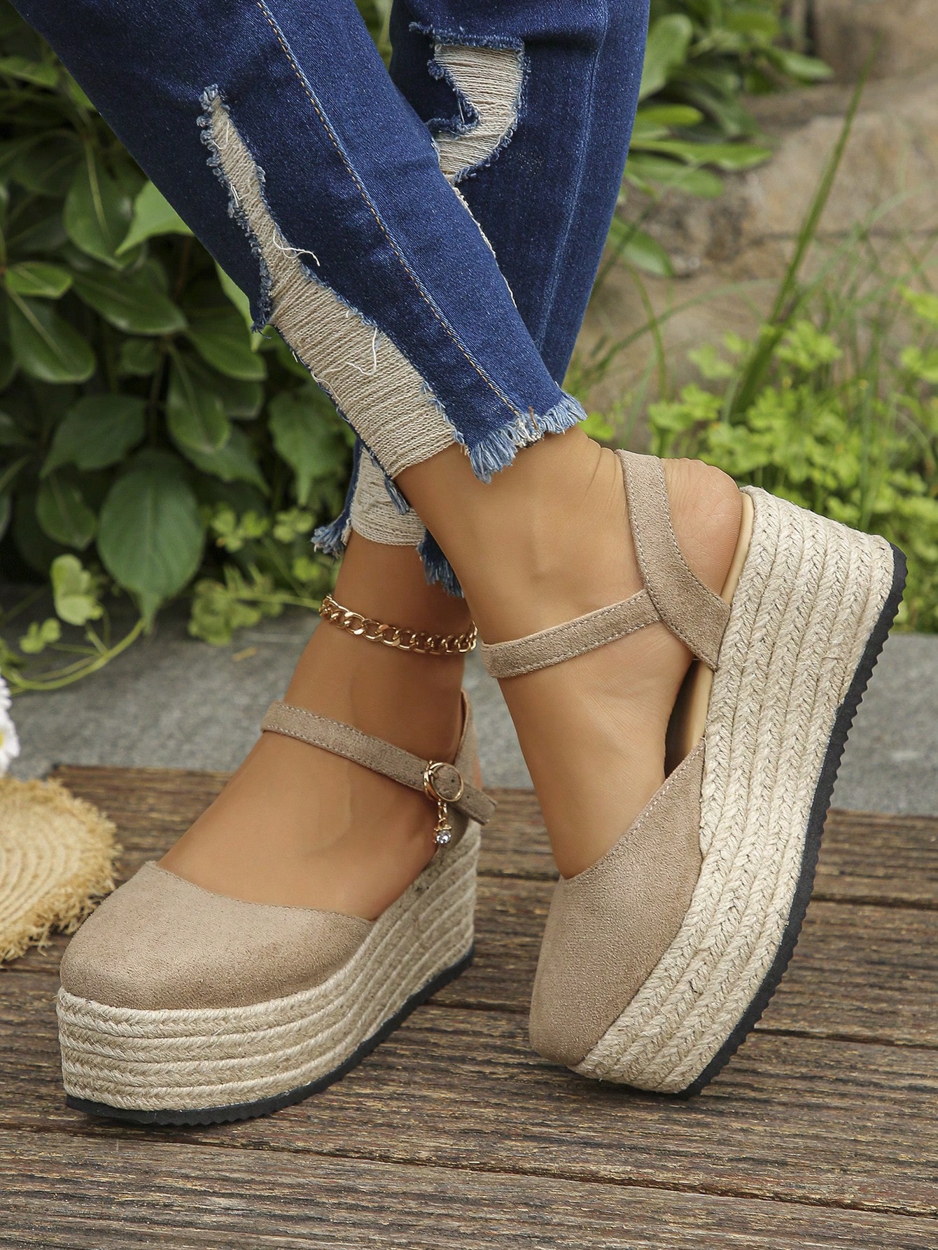 In Khaki Women Wedges & Flatform