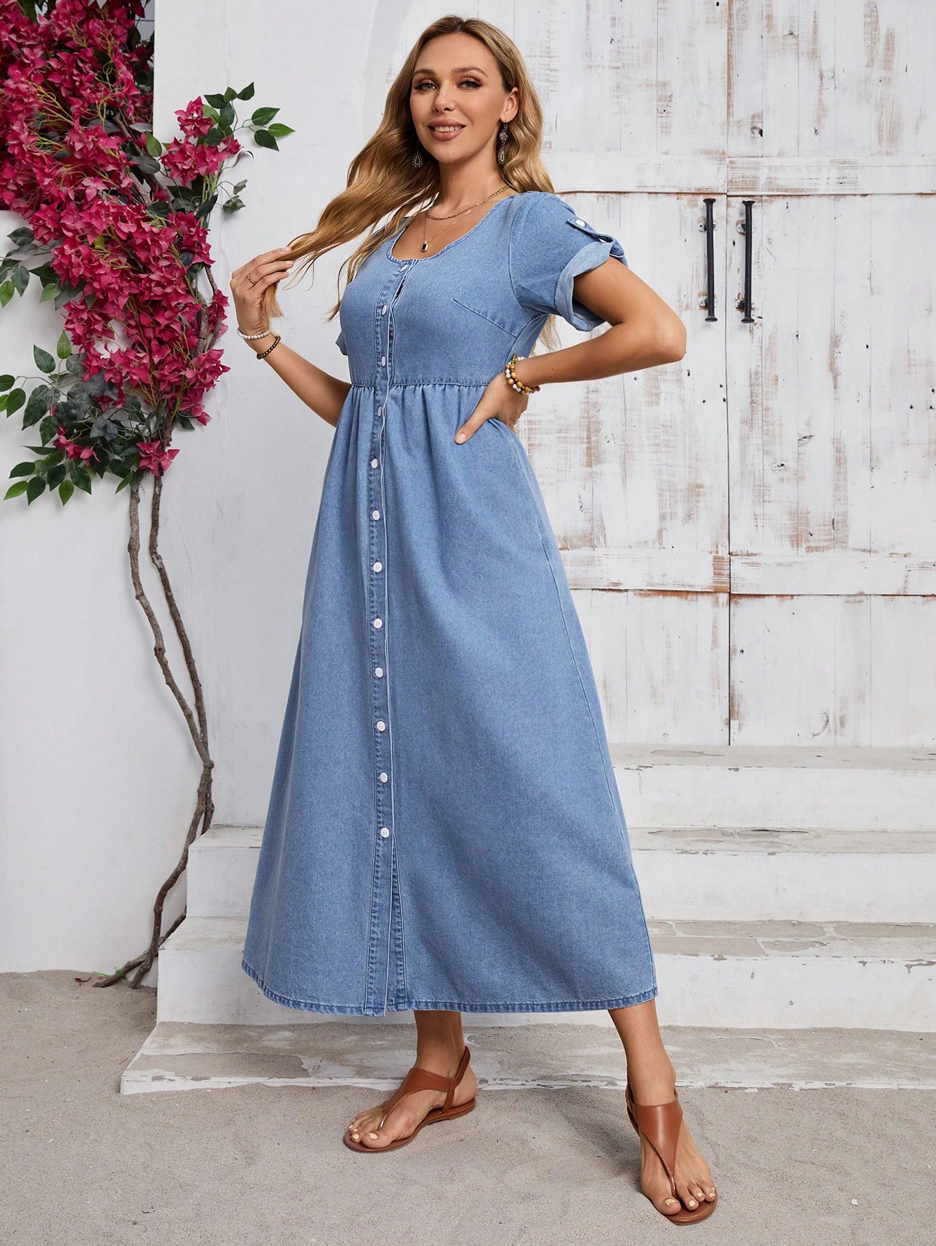 In Blue Women Denim Dresses