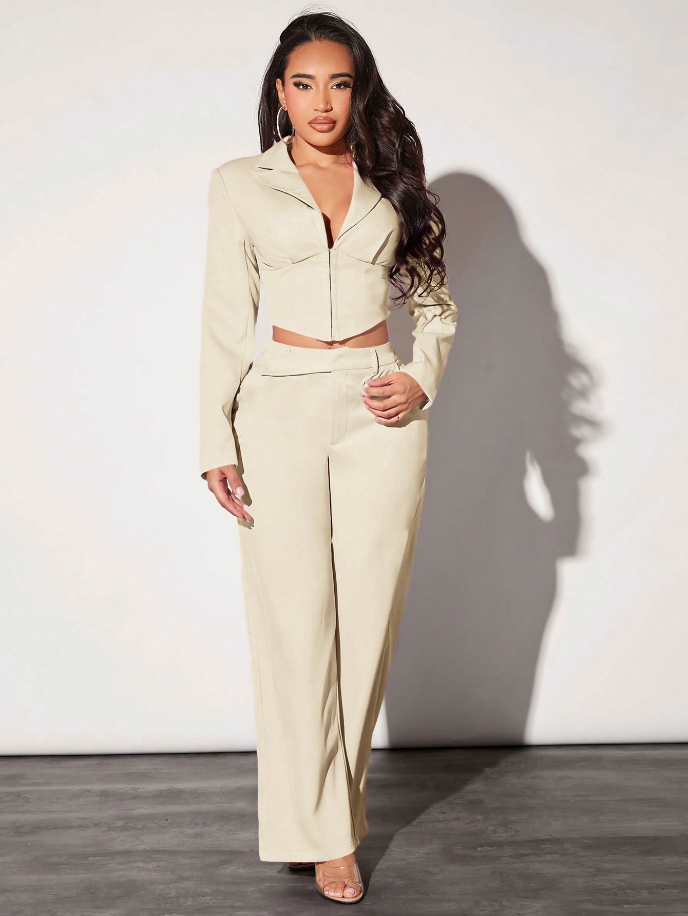 In Beige Women Suits