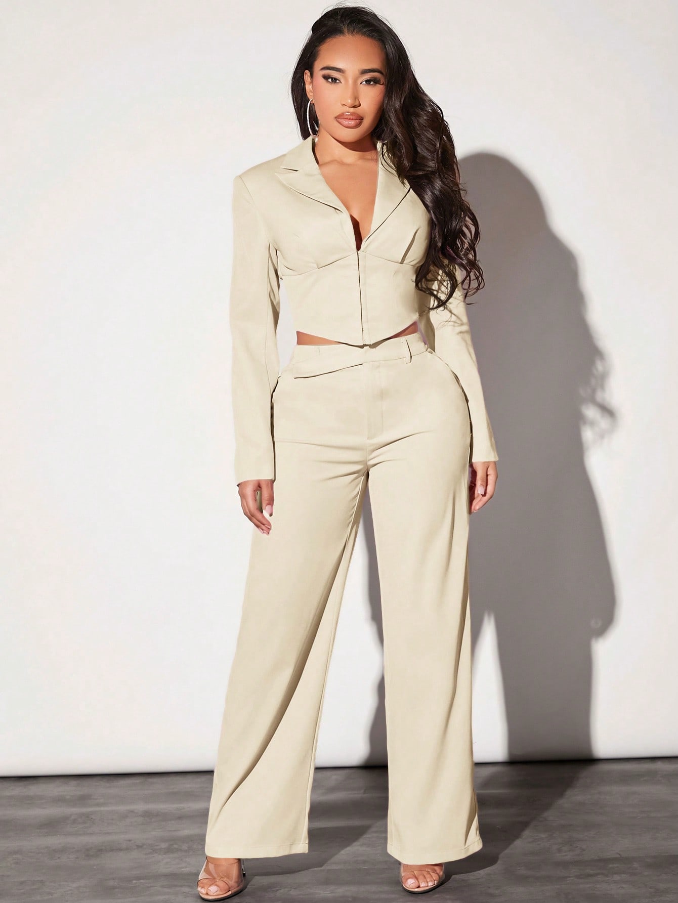 In Beige Women Suits