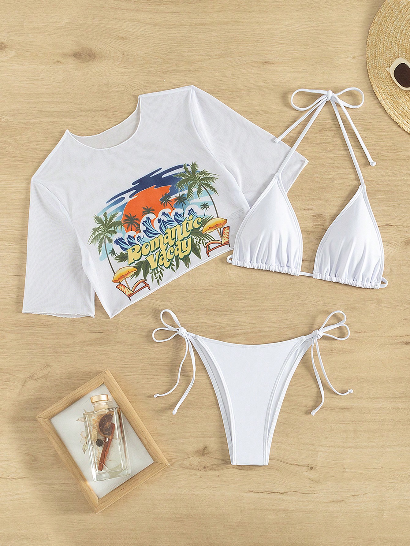 In Short Sleeve Women Bikini Sets