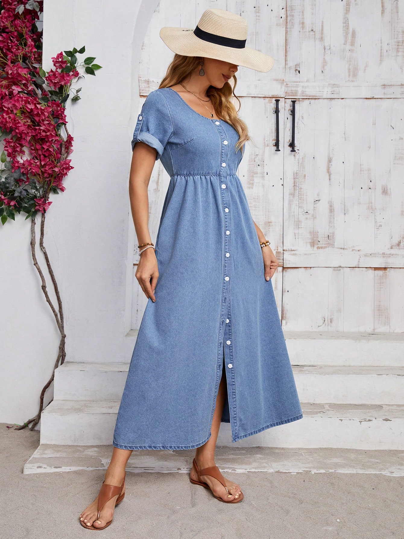 In Blue Women Denim Dresses