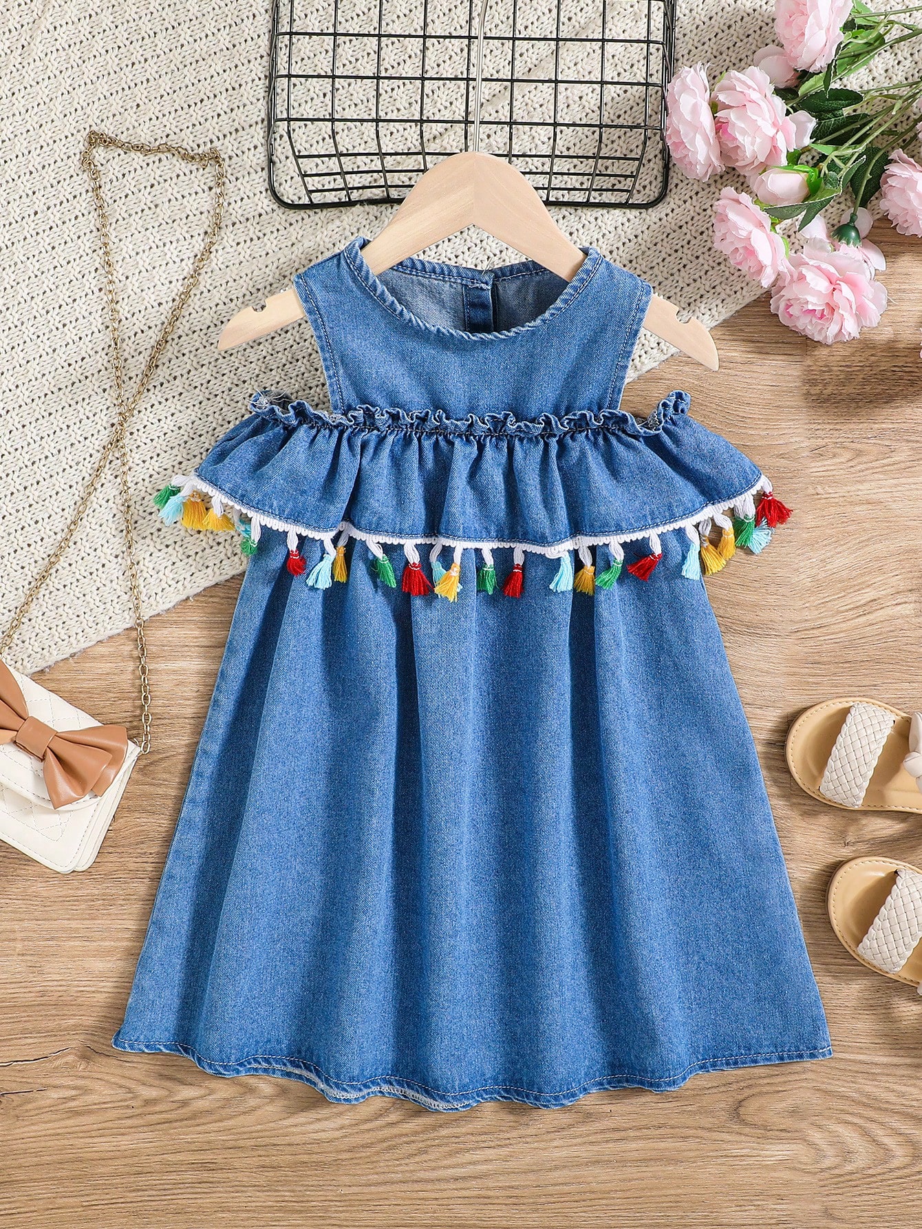 Young Girls Denim Dresses