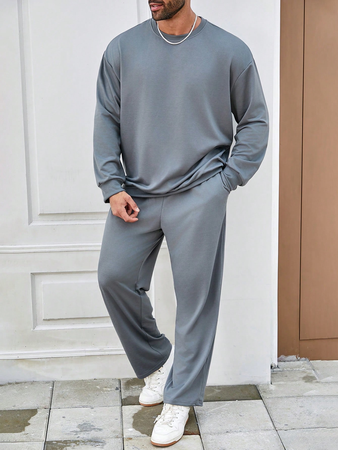 Men Plus Size Hoodie & Sweatshirt Co-ords