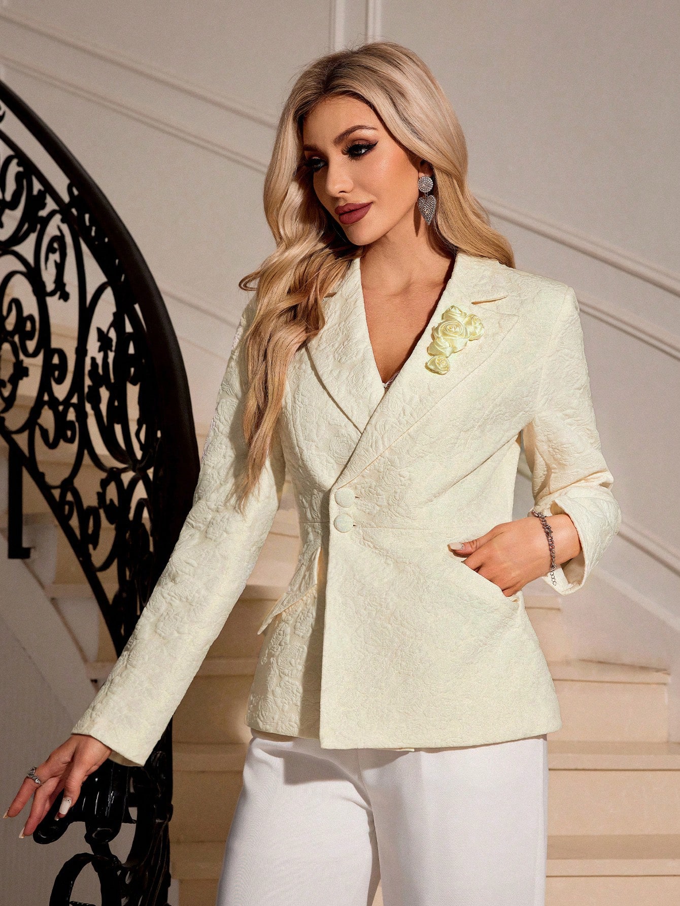 In Beige Women Suits