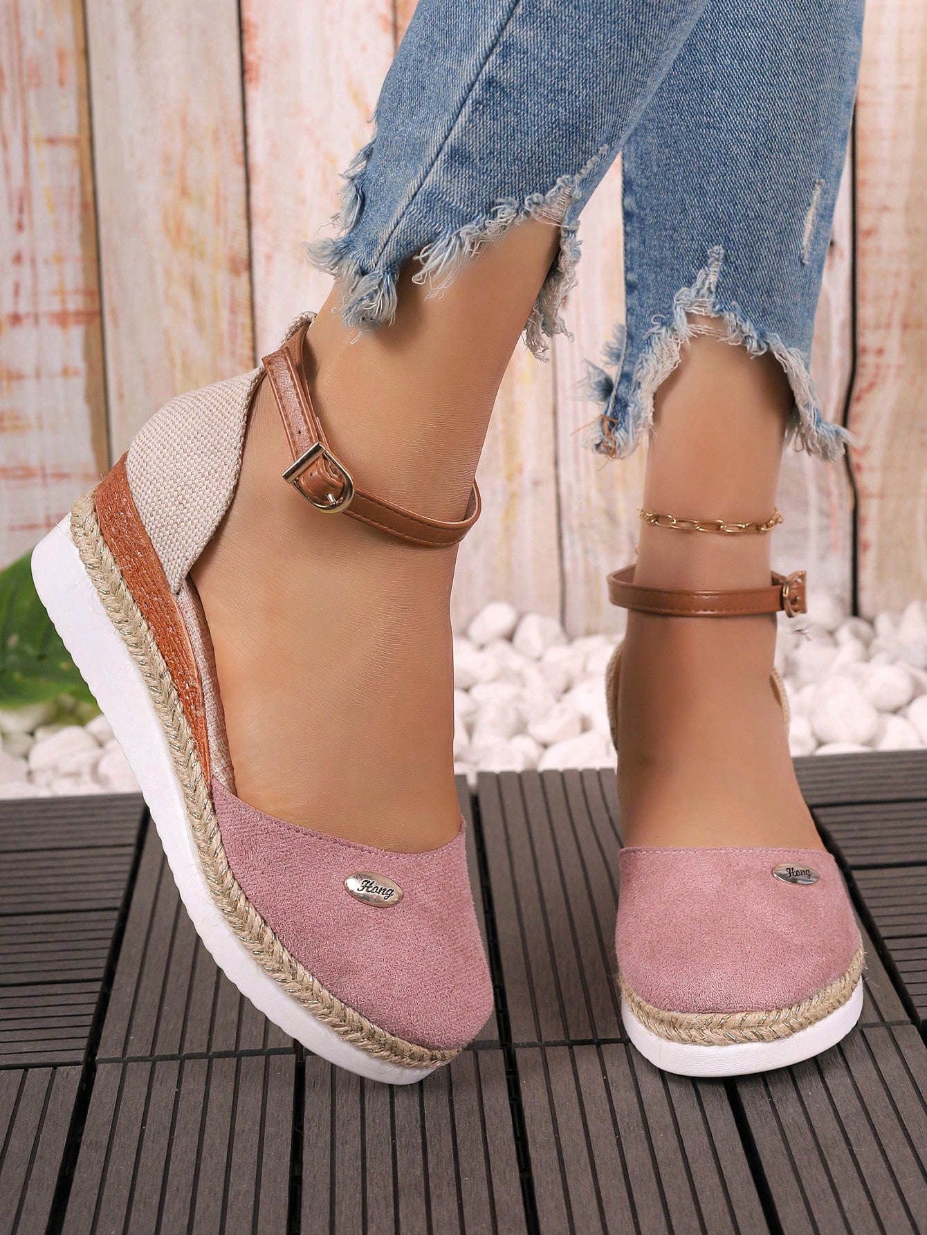 In Pink Women Wedges & Flatform