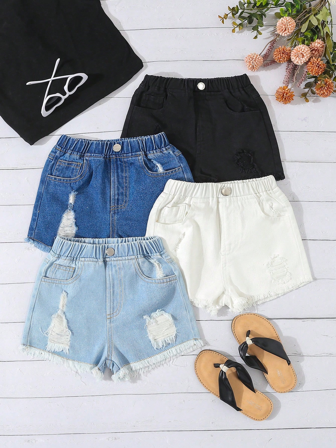 Young Girls Denim Shorts